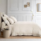 TAIE D'OREILLER DOLLY SATIN DE COTON BRODE