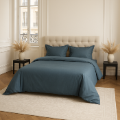 TAIE DE TRAVERSIN UNIE PERCALE DE COTON