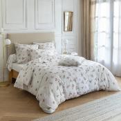 Housse de couette fleurie Flower Fall 220x240 cm en voile de coton