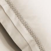 TAIE D'OREILLER DOLLY SATIN DE COTON BRODE
