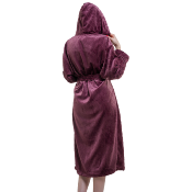 PEIGNOIR FEMME MICROFIBRE DELUXE AVEC CAPUCHE