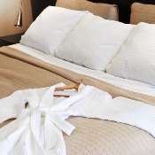 PEIGNOIR NID D'ABEILLE 100% COTON