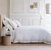 TAIE DE TRAVERSIN DOLLY SATIN DE COTON BRODE
