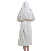 PEIGNOIR ALBA EN MICROFIBRE POUR FEMME AVEC CAPUCHE