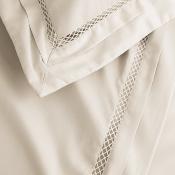 TAIE DE TRAVERSIN DOLLY SATIN DE COTON BRODE