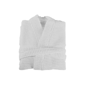PEIGNOIR NID D'ABEILLE 100% COTON