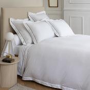 TAIE DE TRAVERSIN DOLLY SATIN DE COTON BRODE