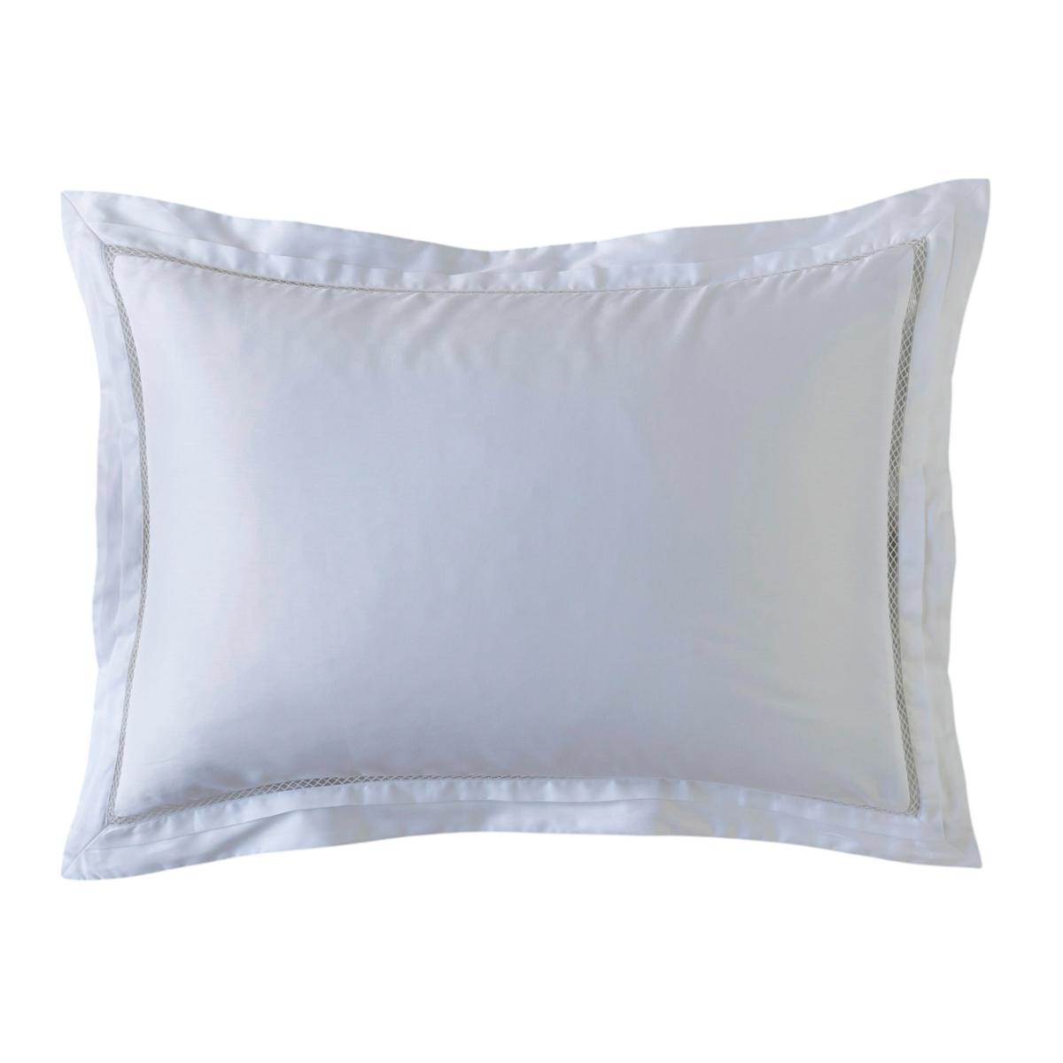 TAIE D'OREILLER DOLLY SATIN DE COTON BRODE